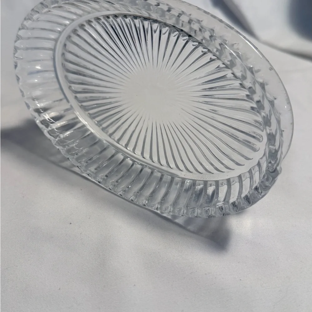 Elegant Clear Glass Vanity Tray